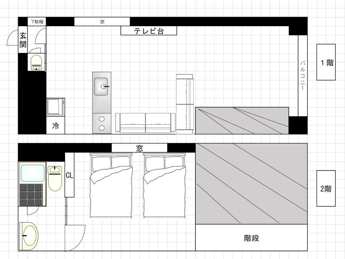 I Cube Kozu Apartment Osaka Dış mekan fotoğraf